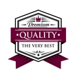 premium quality label vector image