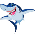 cartoon shark vector image vector image
