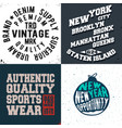 vintage design print for t-shirt stamp tee vector image vector image