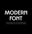 white modern font elegant style alphabet vector image