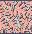 abstract monstera leaf seamless pattern exotic vector image