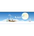 santas sleigh vector image vector image