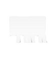 tear-off paper template white advertisement paper vector image