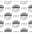 surfing seamless pattern with glass vector image vector image