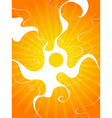 summer sun vector image vector image