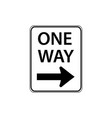 usa traffic road signs traffic flow vector image