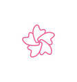 plumeria flower icon design template isolated vector image
