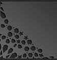 black islamic pattern geometric background vector image vector image