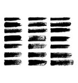 set of grunge brush strokes oil brushes vector image