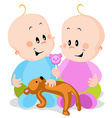 twins vector image vector image