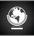 globe icon vector image