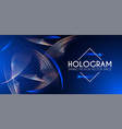 hologram abstract background with motion lights vector image vector image