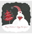 snowman vector image