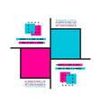 minimal hipster pattern vector image