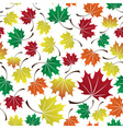 colorful leaves seamless pattern eps10 vector image