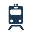 metro train underground transport icon vector image