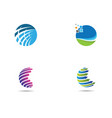 global logo icon vector image