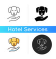 pet friendly icon vector image vector image