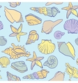 seamless hand drawn background underwater tropical vector image