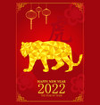 chinese new year design for year of tiger vector image