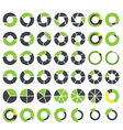 pie charts and circular graph infographics set vector image