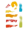 grunge brush stroke set vector image