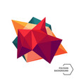 abstract colorful geometric low poly background vector image