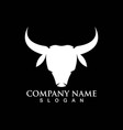 bull horn devil logo image vector image vector image