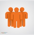 three-dimensional people group teamwork concept vector image