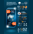 information technology infographics vector image