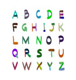 alphabet hand drawn set of icons vector image