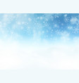 abstract snowy winter background design vector image vector image