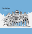 drawing sketch patrika gate in india vector image