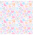 pattern with hearts vector image