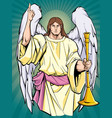 archangel gabriel icon vector image vector image