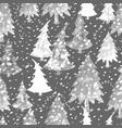 colorful seamless pattern with christmas tree vector image vector image