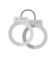 handcuffs police related flat icon vector image