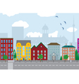 city houses vector image vector image