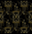geometric sandglass seamless pattern vector image