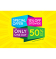 sale sign banner poster ready for web and print vector image