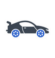 sports car icon vector image vector image