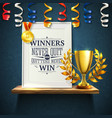winners quotes realistic vector image vector image