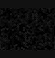 black hex pattern on dark background vector image
