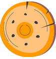 ancient wooden shield for protection in fight vector image