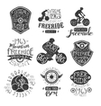 mountain bike vintage stamp collection vector image