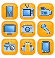technology icons vector image vector image