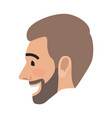 emotion avatar man happy successful face vector image