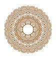 indian henna mehendi ornament vector image