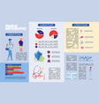 medical clinic or hospital infographic set vector image vector image