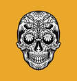 mexican dia de los muertos tattoo golf element vector image vector image